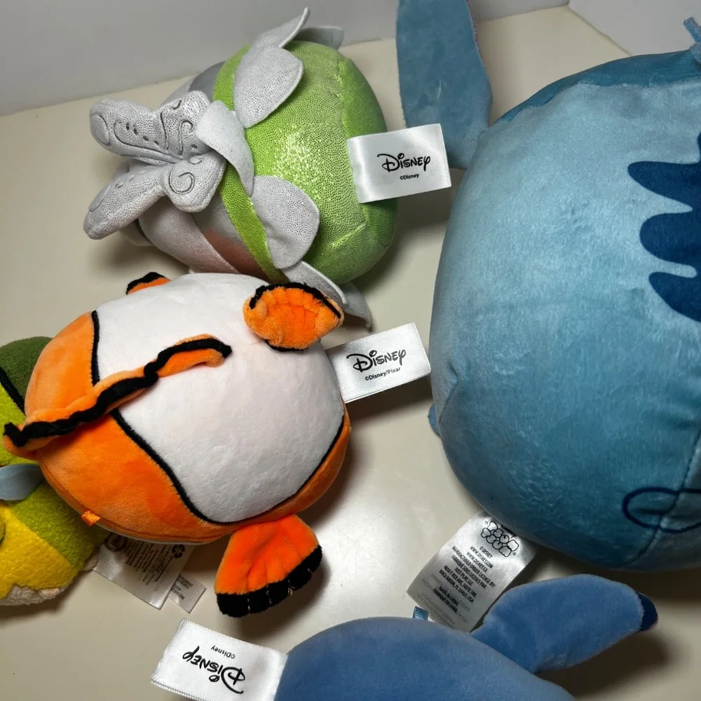 Lot of Assorted Disney Plush Tsum Squishmallow Stitch Tinkerbell Nemo Stuffies - Picture 6 of 6